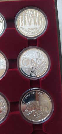 Monety srebrne kolekcjonerskie 20zł. rok 1995/2000