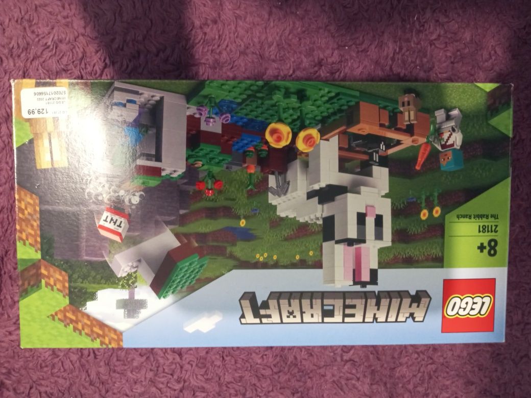 LEGO Minecraft królicza farma 21181 pudelko