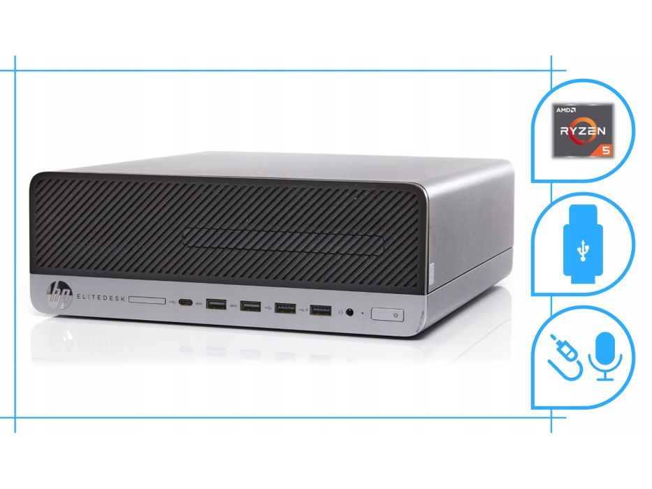 HP EliteDesk 705 G4 Mini PC Ryzen 5 16GB 256GB SSD Win 11