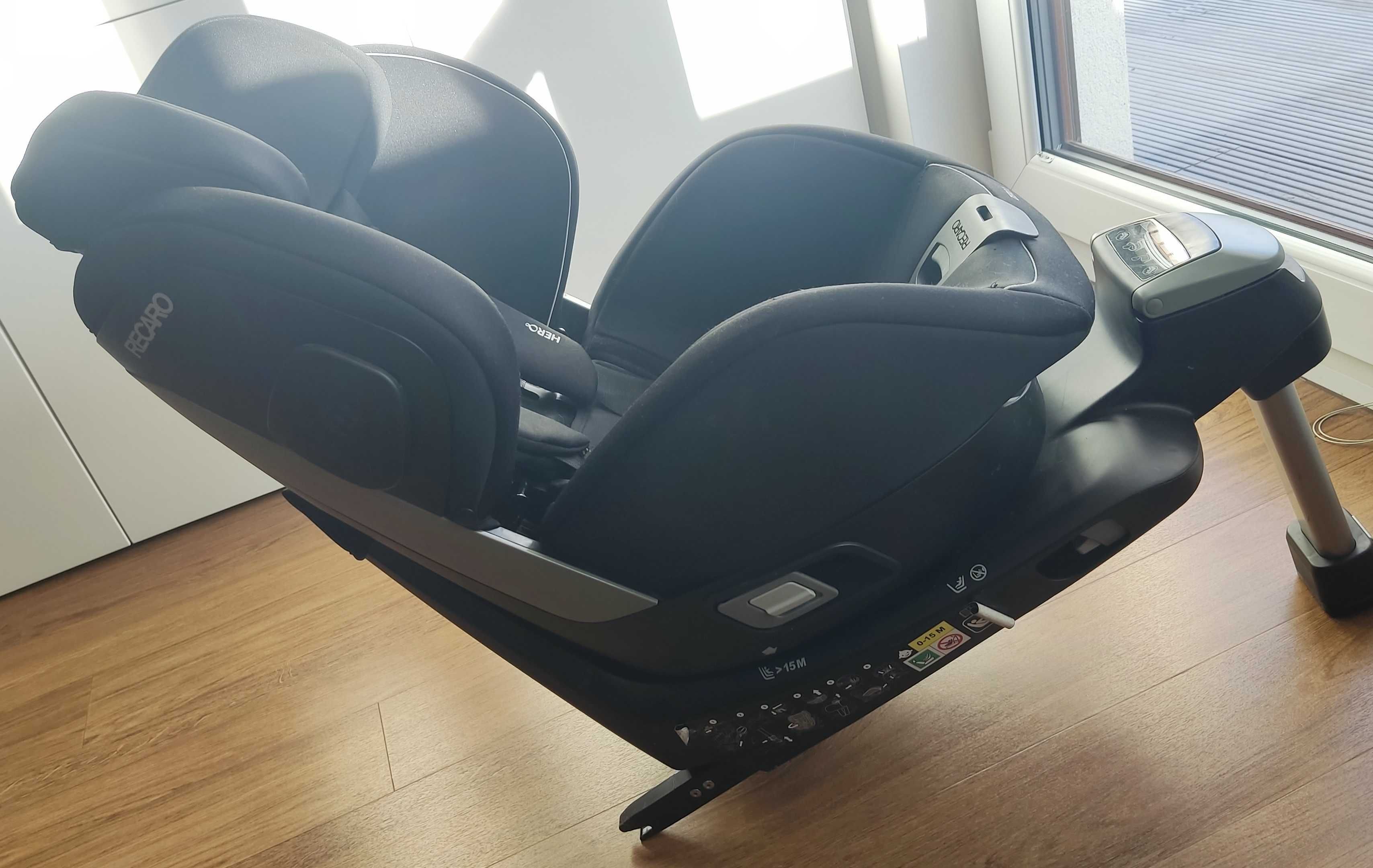 Fotelik RECARO Zero.1 Racing Red fotelik samochodowy obrotowy < 105cm