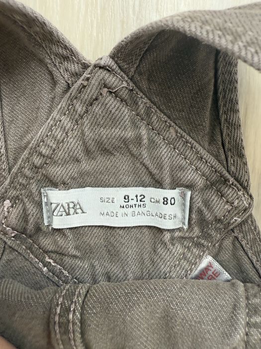 Джинсовий напівкомбінезо Zara 80 розмір