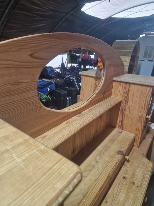 Komoda toaletka witryna sosnowa