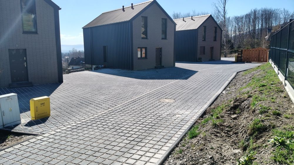 Układanie kostki brukowej granitowej Wolne terminy !  usługi Mini kopa