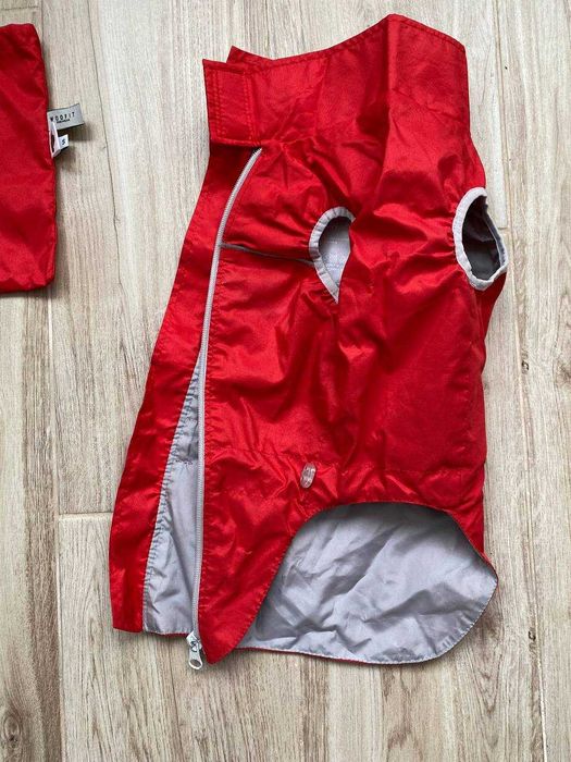 Куртка для собаки WOOFIT легка, червона, розмір S, з чохлом