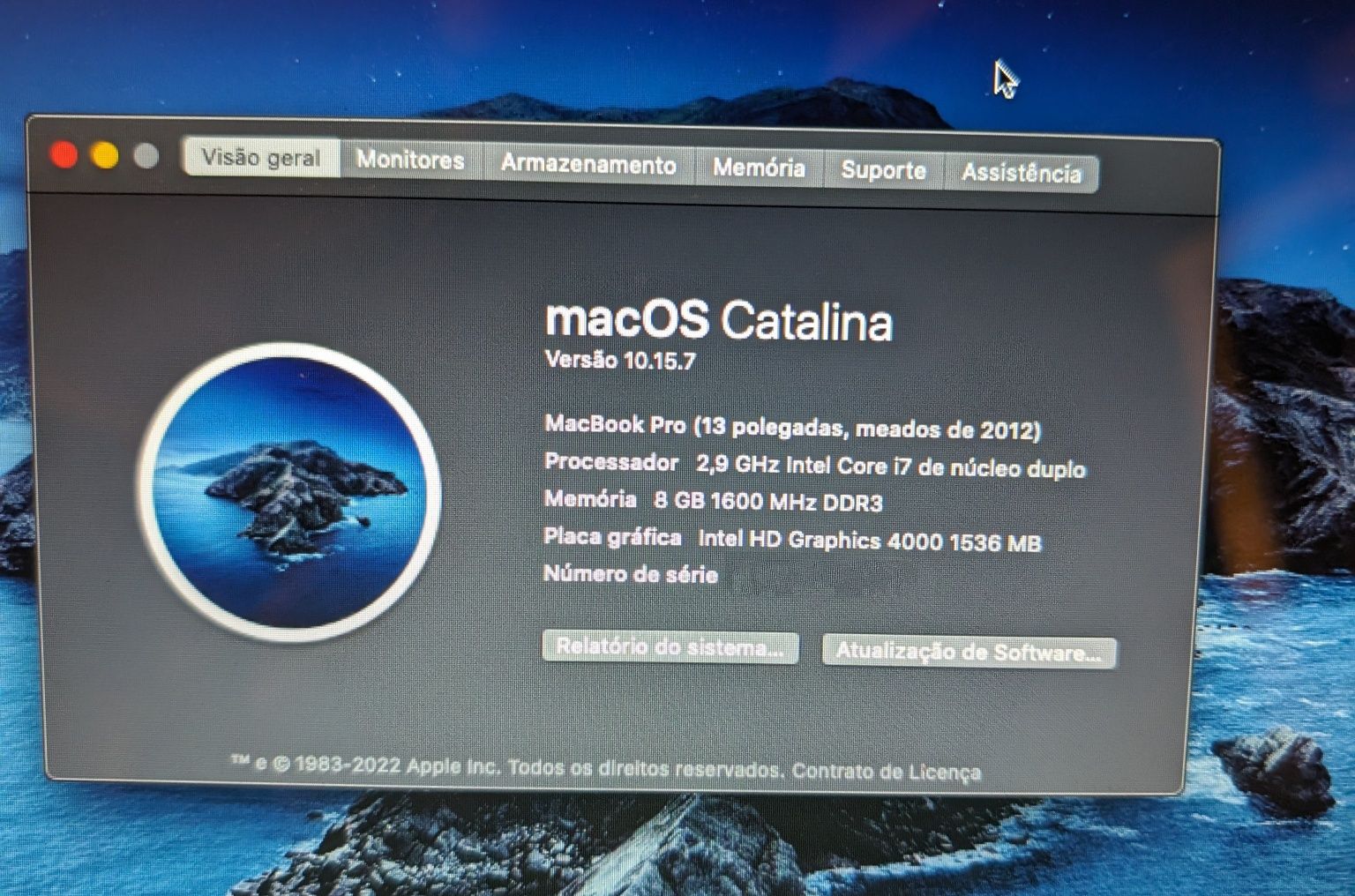 MacBook Pro 2012 - i7/120SSD/8GB