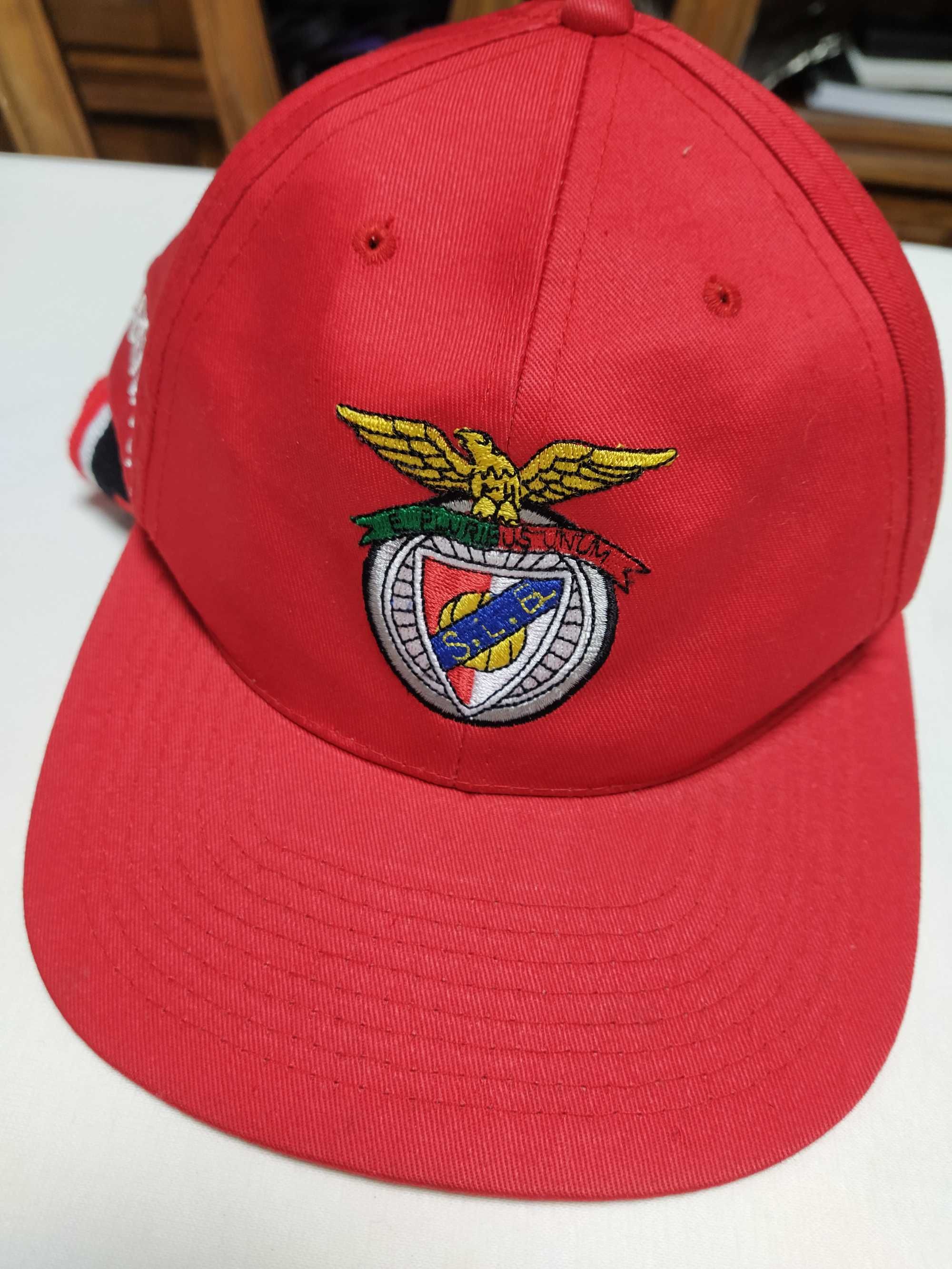 Acessórios do Benfica NOVOS - boné, cachecóis, porta-moedas, canetas