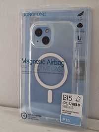 Borofone Etui BI5 Ice Shield Magnetic Iphone 15 przezroczysty
