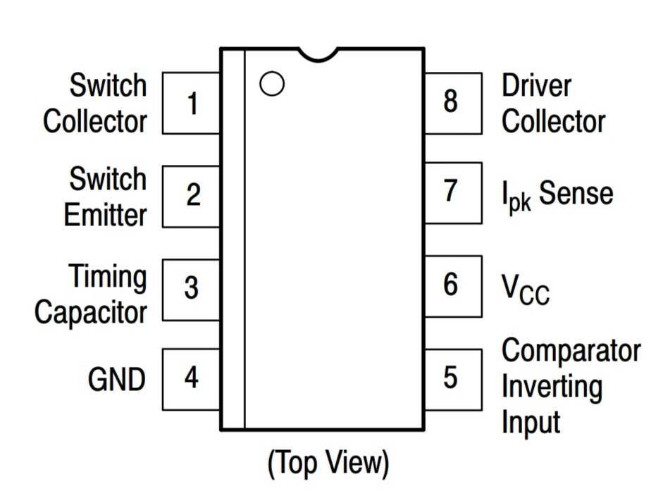 Мікросхема ШІМ контролер MC34063, DIP-8, ціна за 10шт.