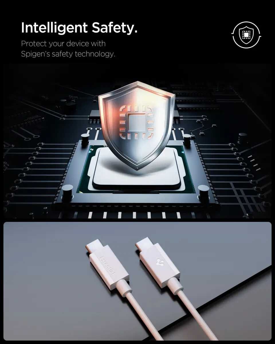 Дата-кабель Spigen Essential EB6010CC USB-C to USB-C 60W (480M) 1м