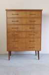 Komoda Skandynawska Sykkylven 6 Szuflad Lata 60 70 Vintage Retro Dania