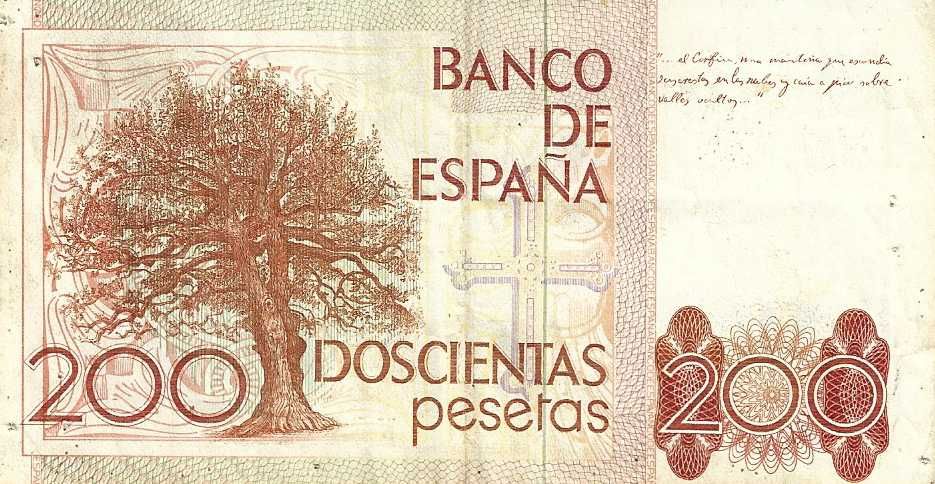 Notas antigas - Espanha