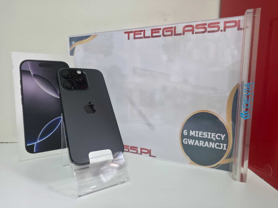 Apple iphone 16 Pro 128GB Czarny NOWY!
