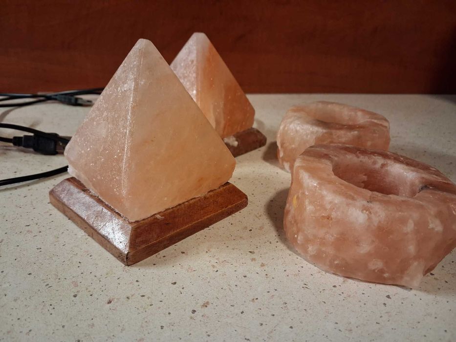 Lampki i świeczniki solne