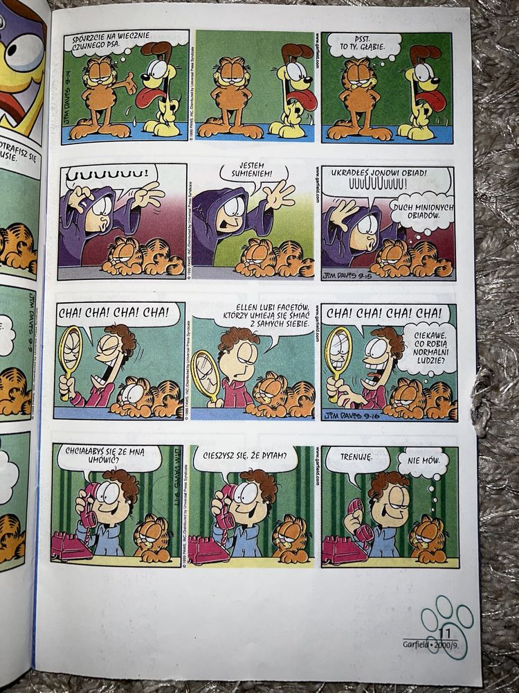 Garfield 9/2000 komiks stan bardzo dobry