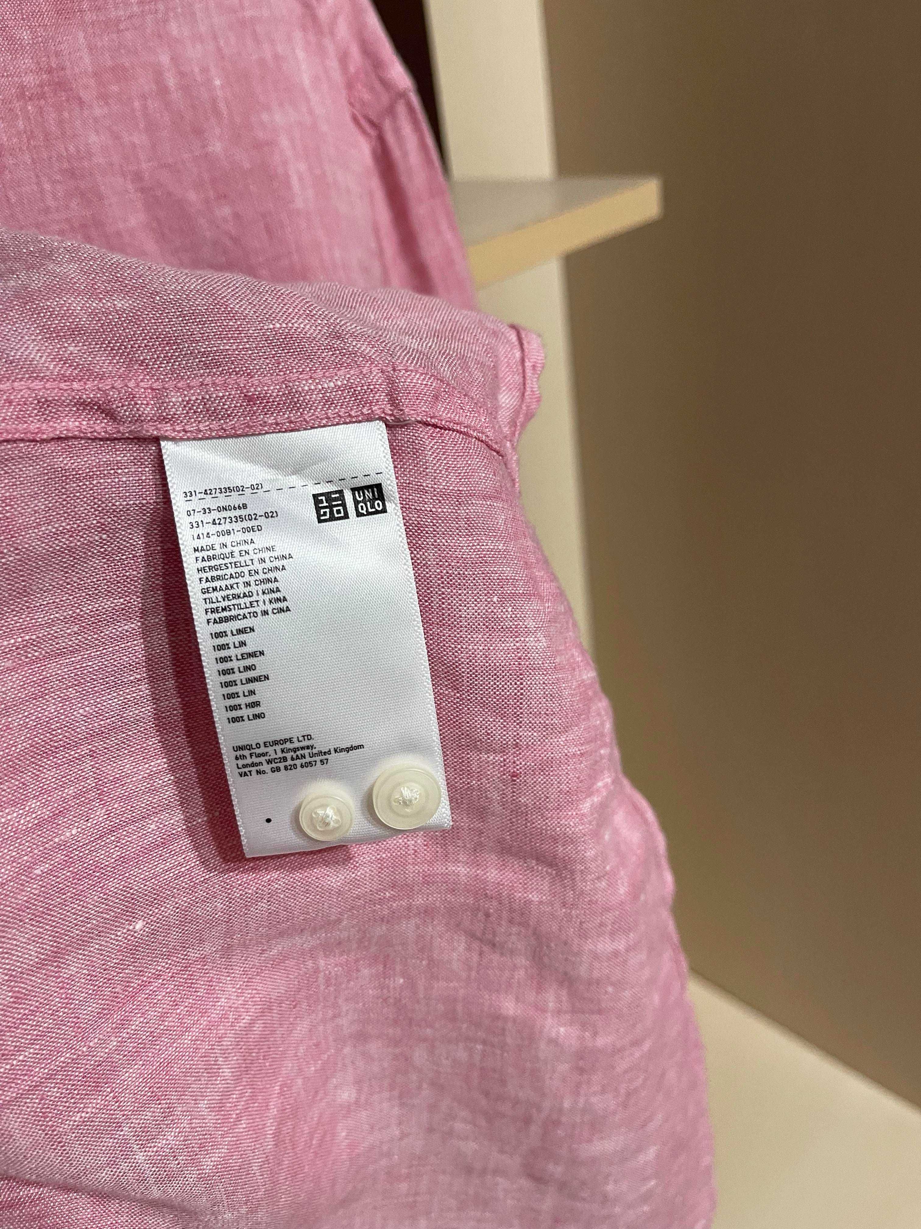 Uniqlo, 100% льон оригінал сорочка, рубашка