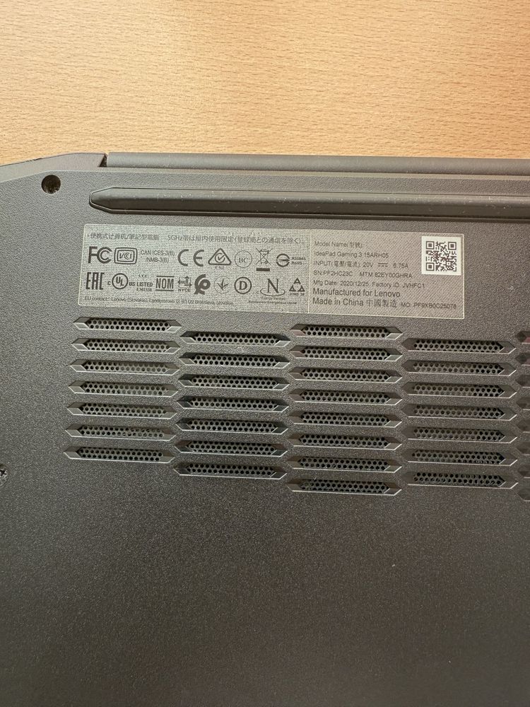 Ноутбук Lenovo ideapad gaming 3 15ARH05