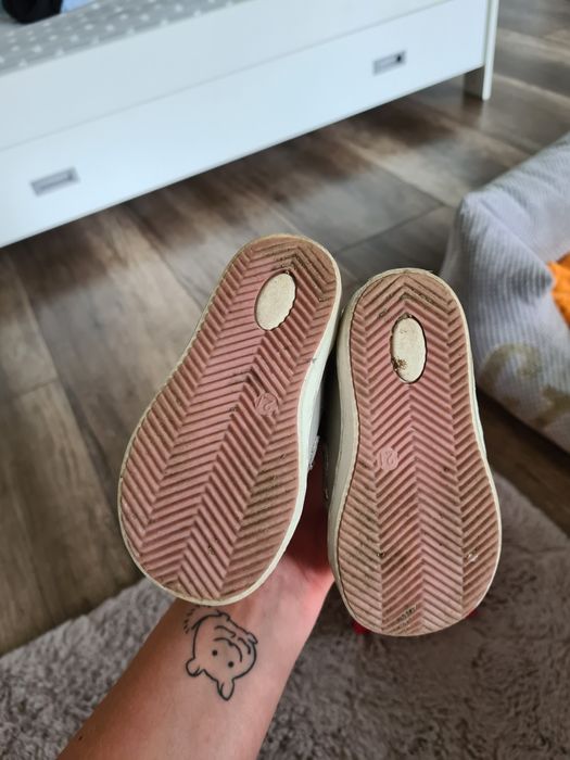 Buty za kostkę zimowe ocieplane dziecięce cupcake 21 rzep
