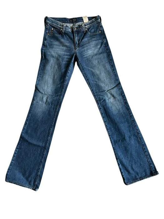 Damskie style dżinsy dzwony trend Armani Jeans szerokie swag y2k M
