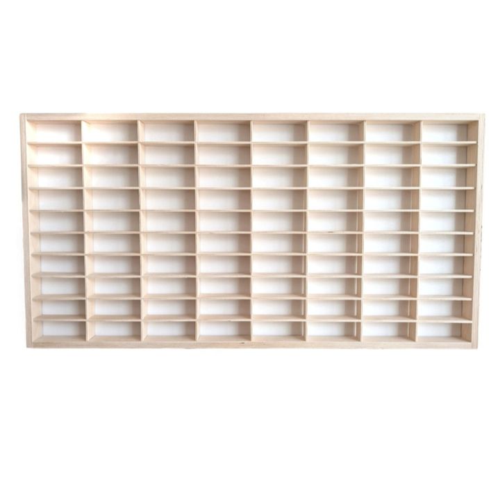 Duża drewniana Półka na samochodziki autka hot wheels Organizer