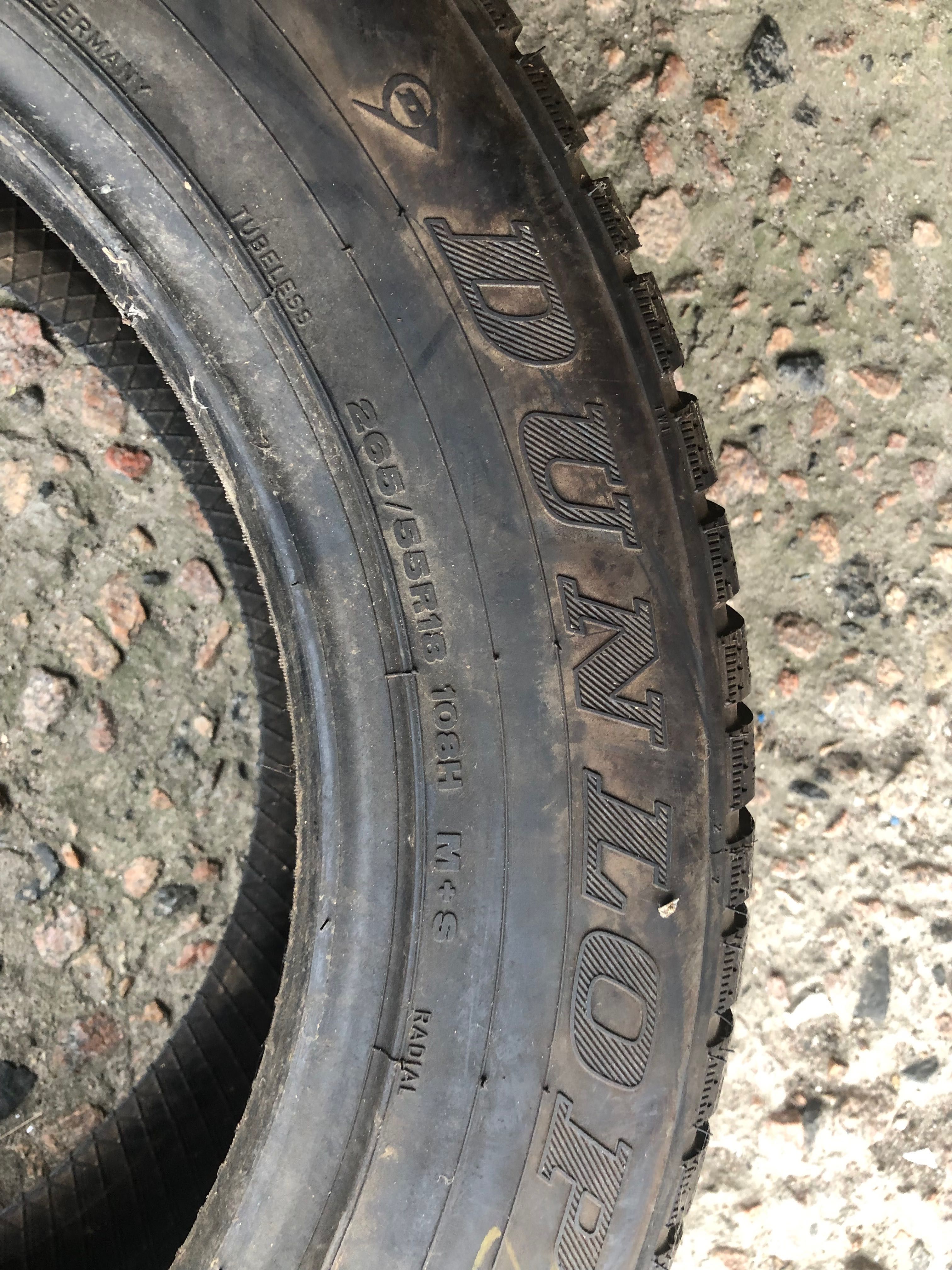 Резина 265 55 R18 108H, зима, Dunlop