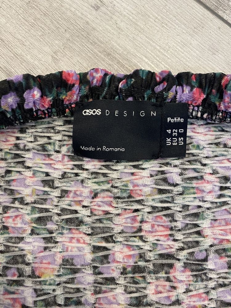 Плаття квитковий принт від ASOS розмір xxs-xs (32-34)