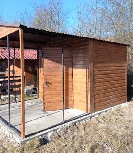 DOMEK blaszany 2,5x2,5, altana ogrodowa, schowek narzędziowy, garaż