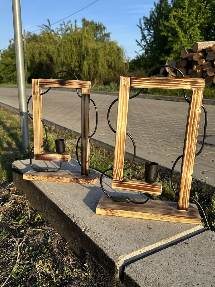 Lampy drewniane ręcznie robione