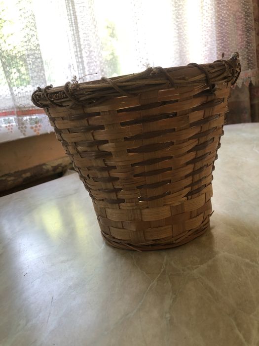 Кошик для букета квітів корзинка плетена натуральна