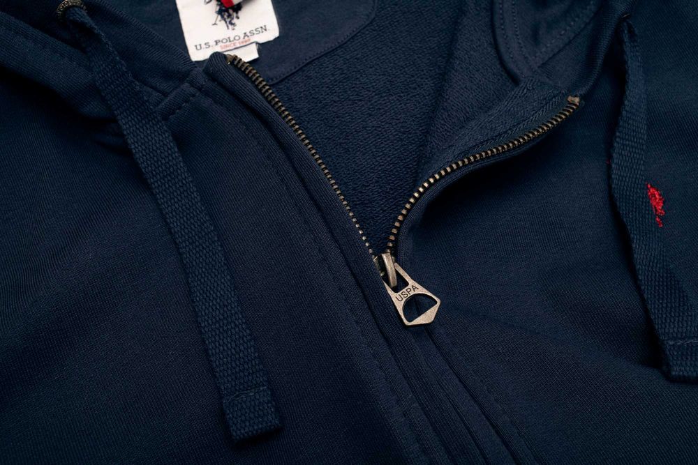 Bluza męska rozpinana z kapturem U.S. POLO ASSN. rozmiar M bawełna
