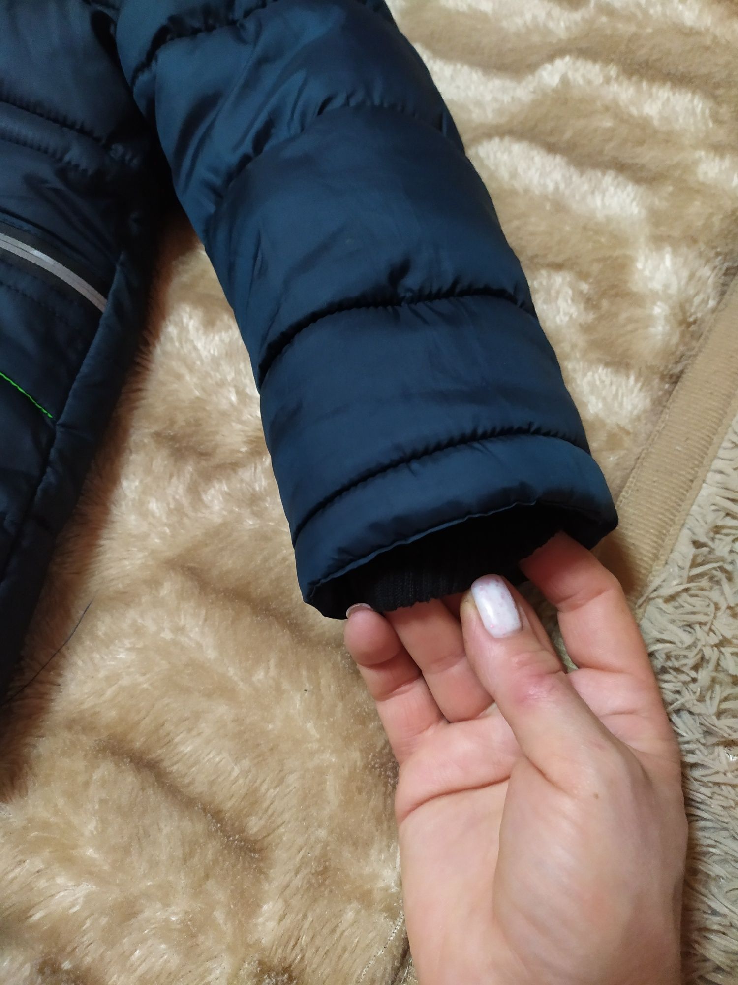 Зимова куртка (хлопчик). Темно-зелена