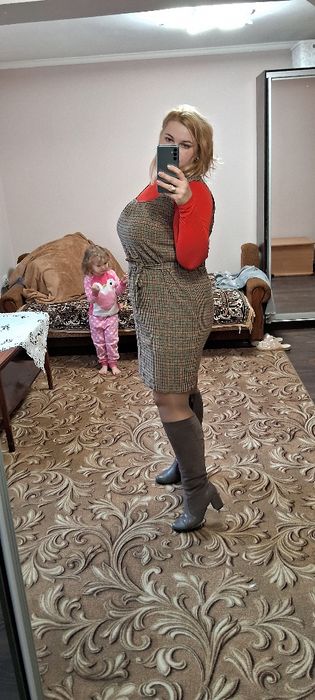 Сукня Сарафан теплий шерсть розмір 54