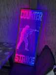 Светильник Counter Strike вывеска иллюминация картина CS GO