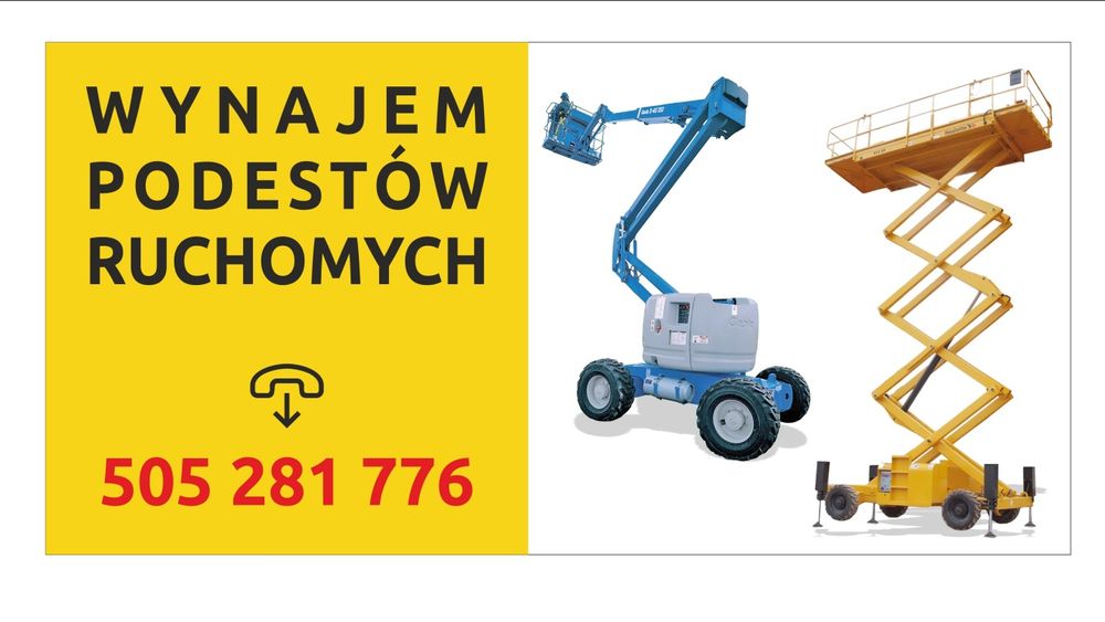 Wymajmę Podnośnik słupkowy 10 m  Manitou, Haulotte elektryczny