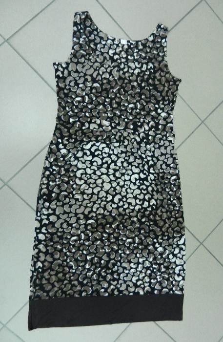 Sukienka panterka ołówek 40/42 L/XL