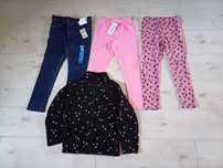 leginsy 3szt i bluza polarowa r122-128