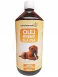 Olej rybny dla psa kota witaminy omega 3 trawienie BARF 1L