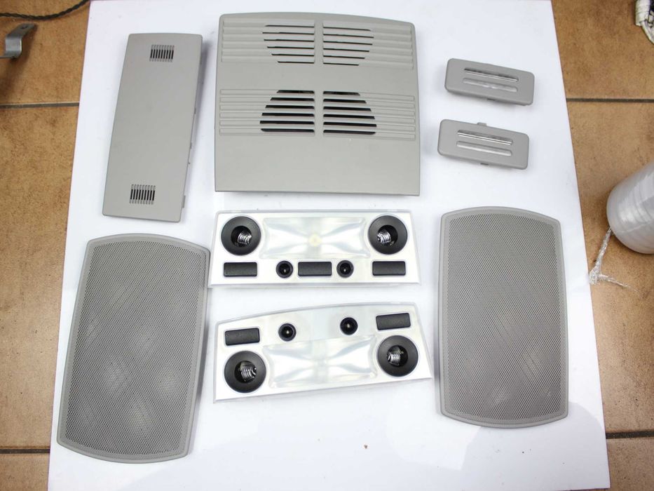 Elementy podsufitki BMW E61 kombi osłona głośników lampa czujnik alarm