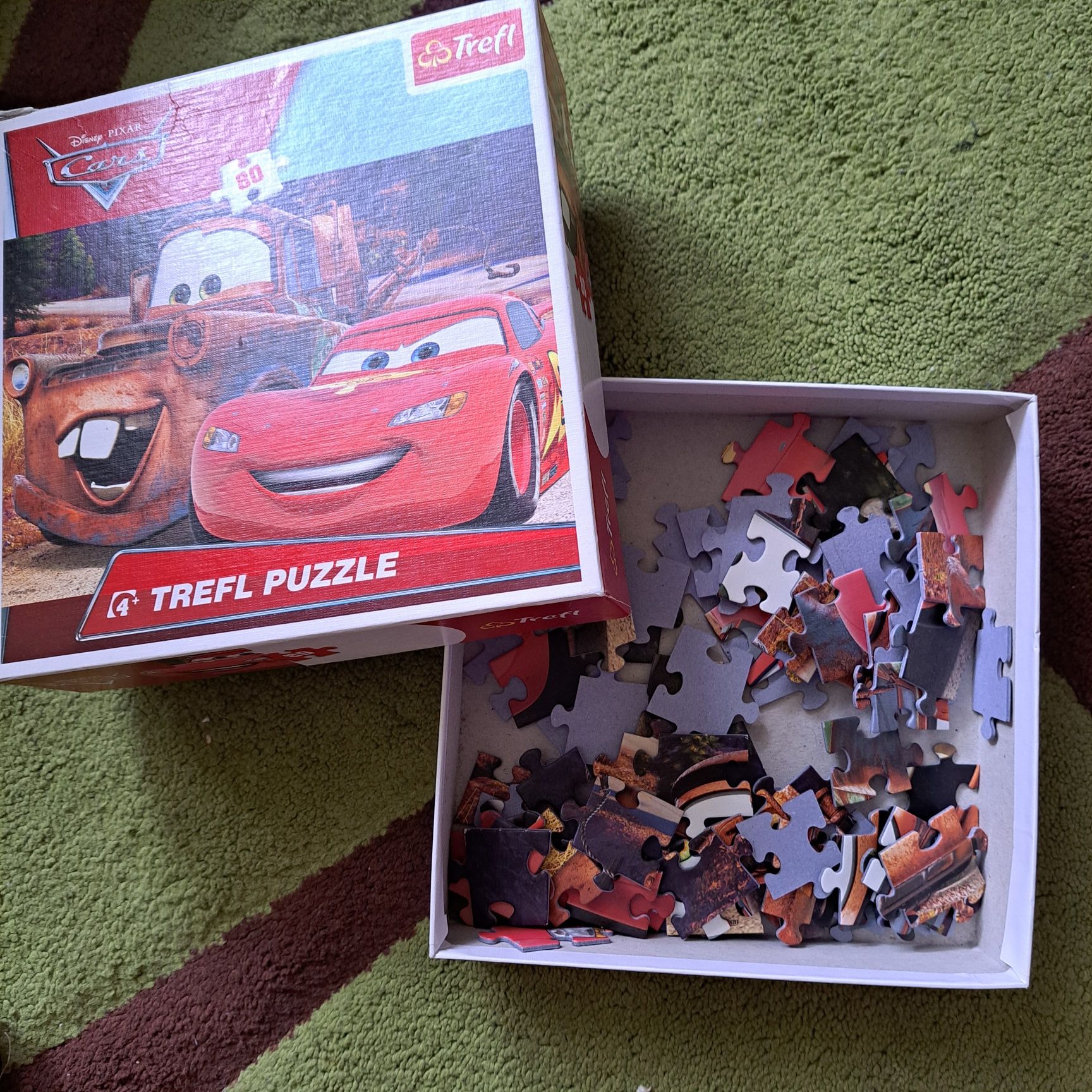 Puzzle Zygzak auta +4
