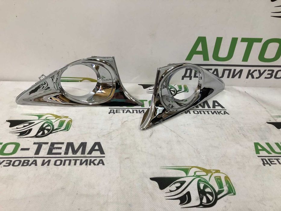 Хром накладки птф Toyota Camry 50 2011-2014 рамки туманок Камри 50