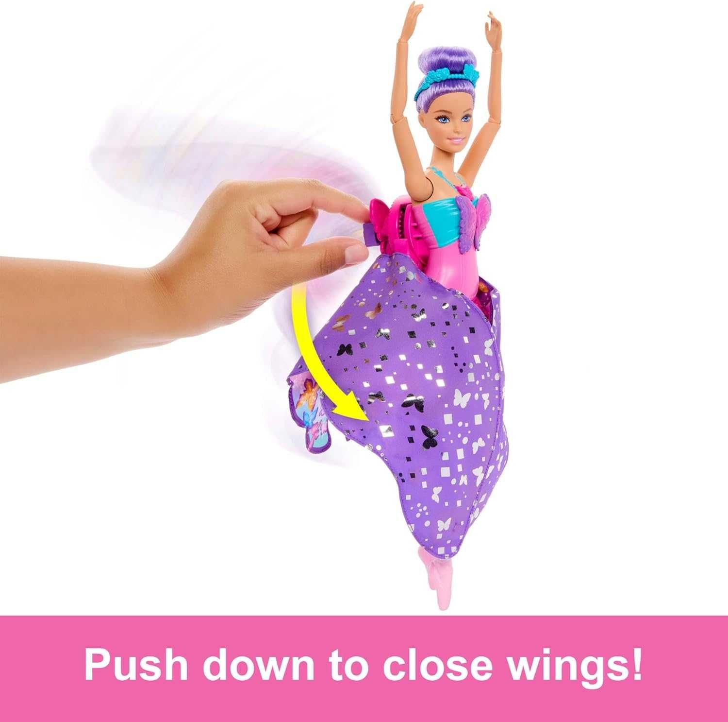Барби Дримтопия Волшебные крылышки Barbie Dance and Flutter Doll HXJ10