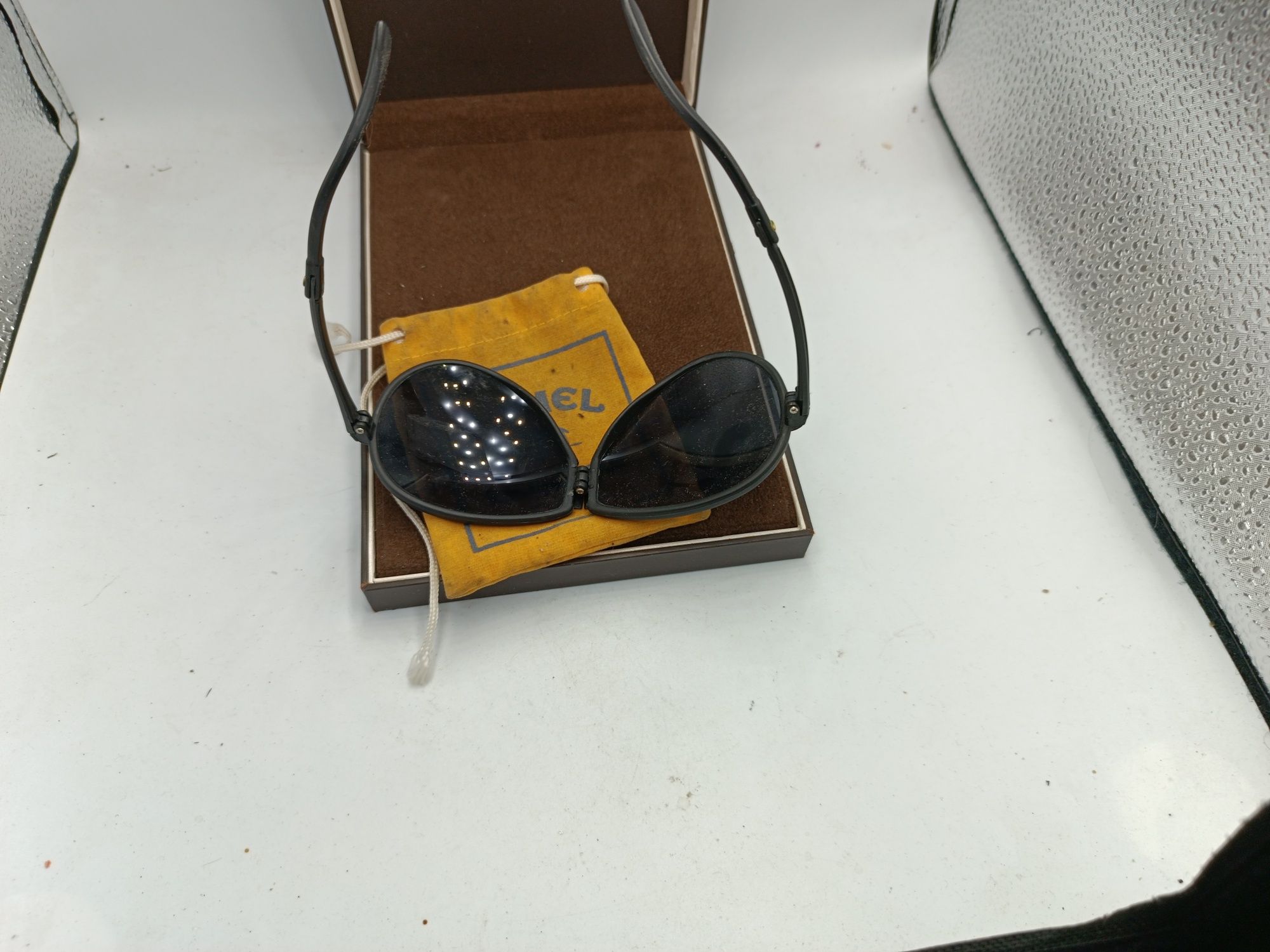 Okulary retro vintage camel