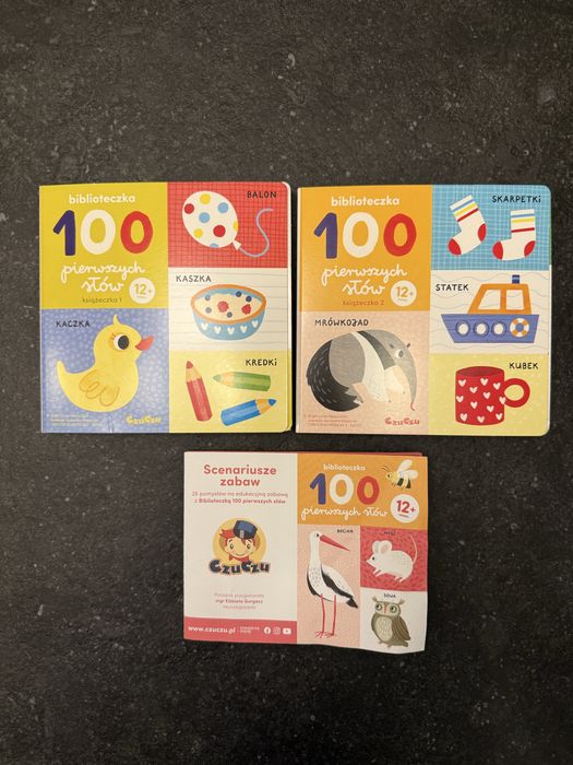Rozkładane książeczki CzuCzu 100 pierwszych słów