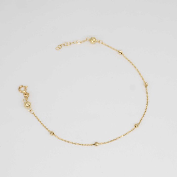 Złota bransoletka 585 1,28 gram regulacja 17-19cm Nowa WYSYŁKA GRATIS