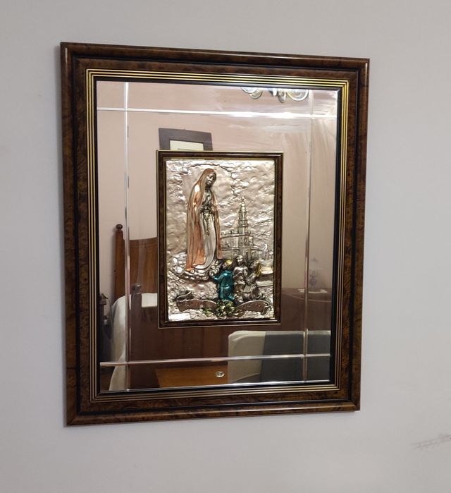 Quadro Nossa Senhora de Fátima e os Pastorinhos