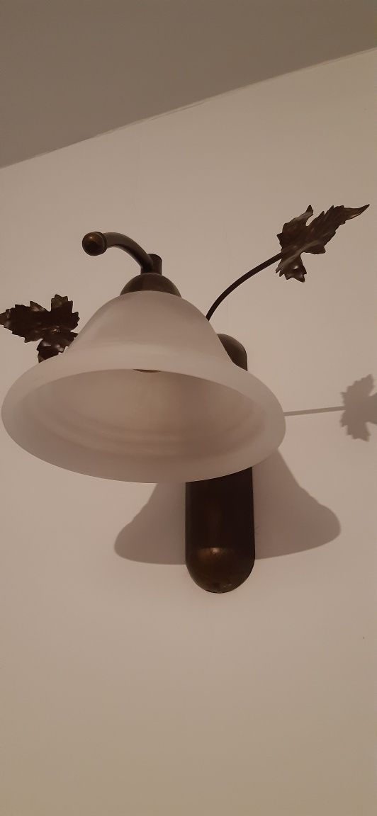 Piękny zestaw lampa z kinkietem