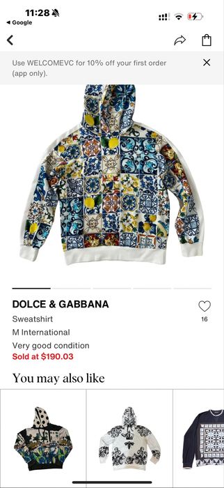 Dolce & Gabbana Majolica Hoodie