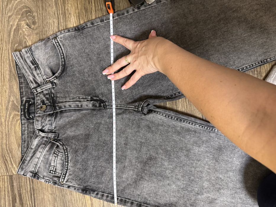 Джинси жіночі  палацо сірі р 27.