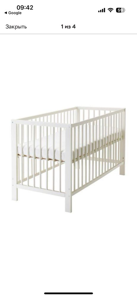 Дитяче ліжко Ikea з матрацом