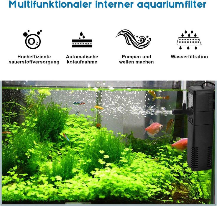 Filtro bomba de aquário 300L/h , novo