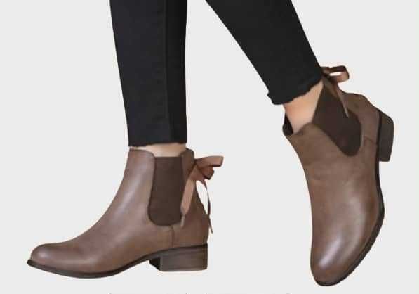 Brązowe sztyblety brązowe z efektem ombre 37-41